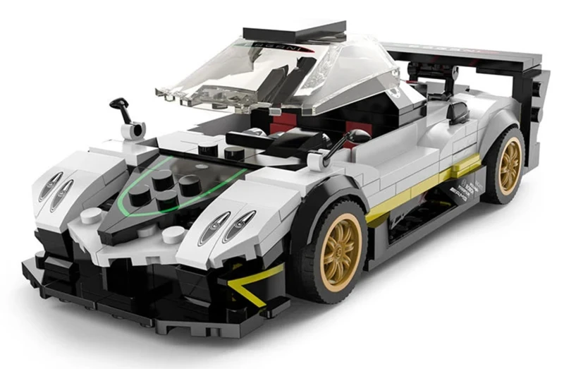 Model Pagani Zonda R Rastar 1:28 - klocki 387 elementów biały