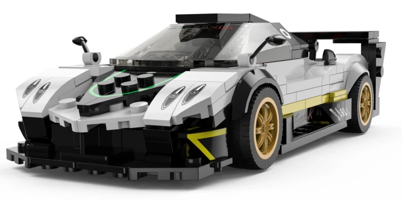 Model Pagani Zonda R Rastar 1:28 - klocki 387 elementów biały