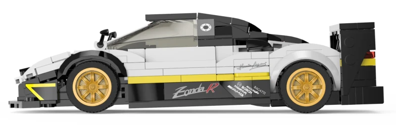 Model Pagani Zonda R Rastar 1:28 - klocki 387 elementów biały