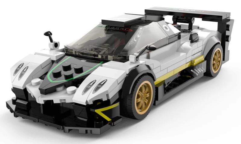 Model Pagani Zonda R Rastar 1:28 - klocki 387 elementów biały