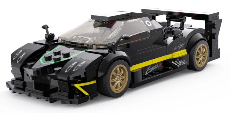 Klocki Pagani Zonda R RASTAR 1:28 - model 387 elementów czarny