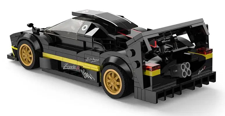 Klocki Pagani Zonda R RASTAR 1:28 - model 387 elementów czarny