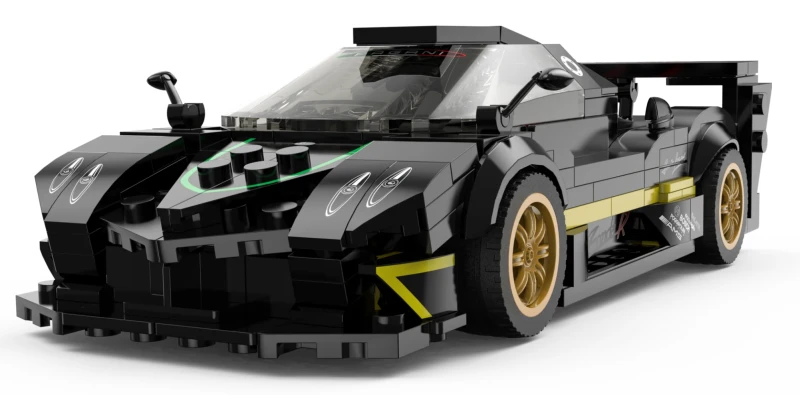 Klocki Pagani Zonda R RASTAR 1:28 - model 387 elementów czarny