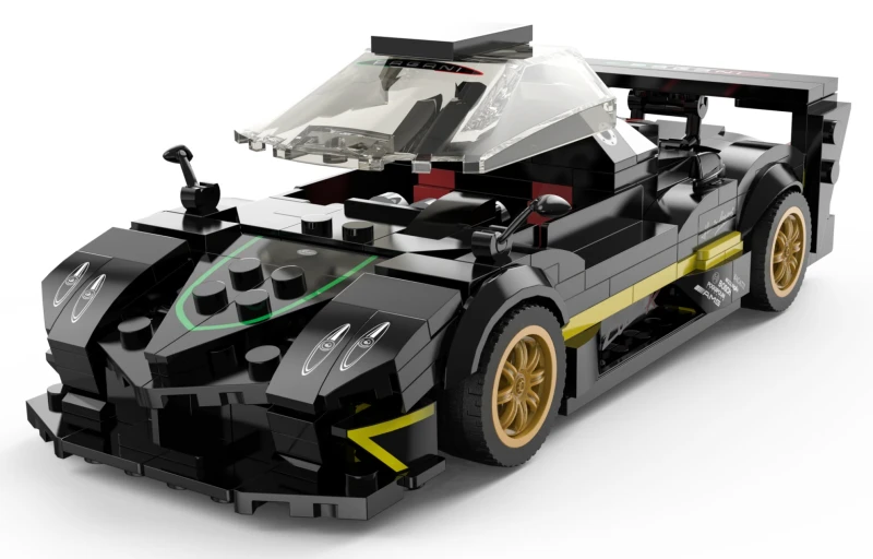 Klocki Pagani Zonda R RASTAR 1:28 - model 387 elementów czarny