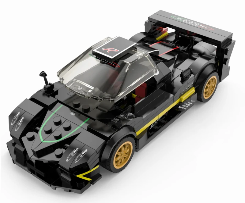 Klocki Pagani Zonda R RASTAR 1:28 - model 387 elementów czarny