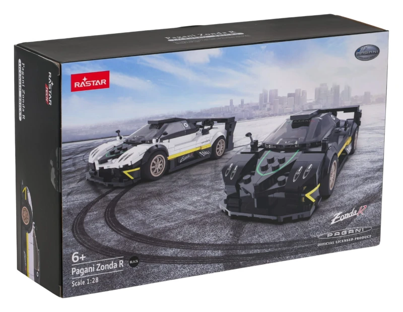 Klocki Pagani Zonda R RASTAR 1:28 - model 387 elementów czarny