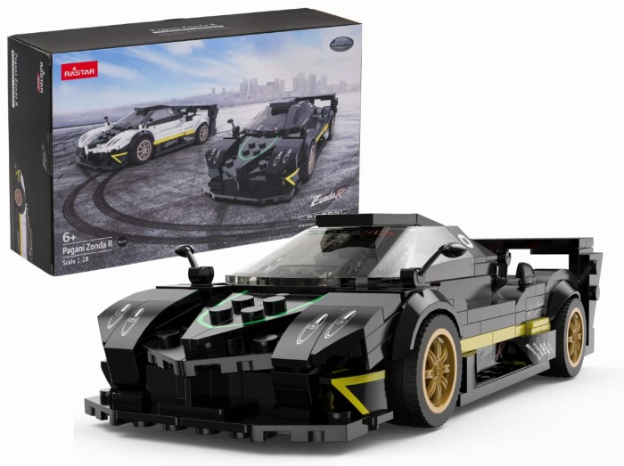 Autko 1:28 Pagani Zonda R Klocki Czarny RASTAR