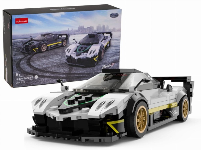 Autko 1:28 Pagani Zonda R Klocki Biały RASTAR