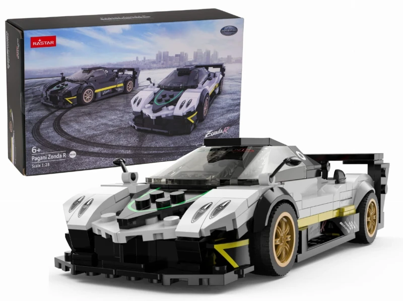 Model Pagani Zonda R Rastar 1:28 - klocki 387 elementów biały
