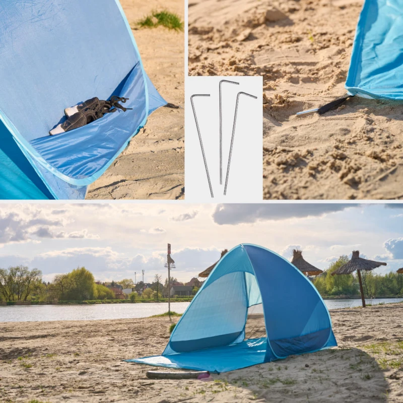 Namiot plażowy КІК samorozkładający UV XXL z moskitierą