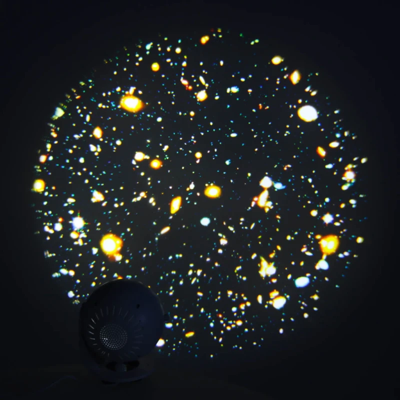 Projektor gwiazd КІК LED USB 12 dysków 360° timer planetarium