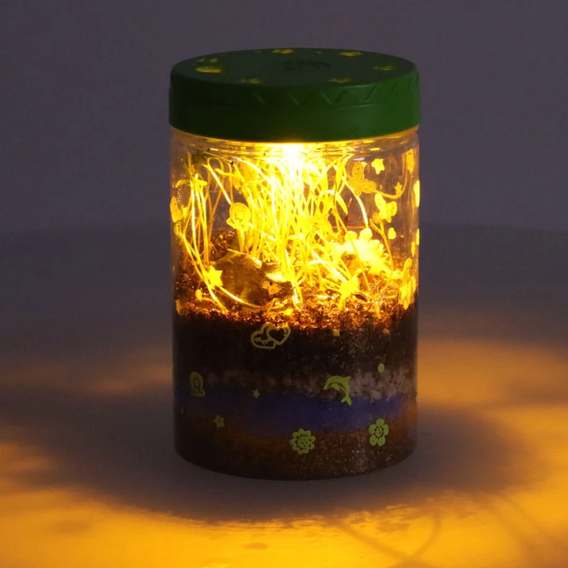 Hodowla dinozaurów terrarium LED 10x10x16 cm КІК SP – edukacyjny