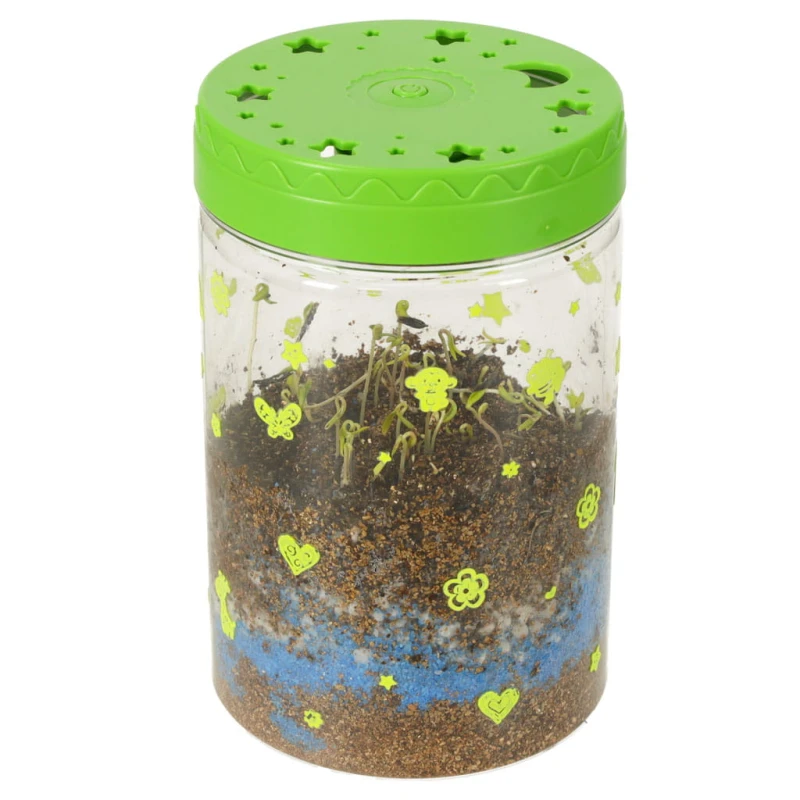 Hodowla dinozaurów terrarium LED 10x10x16 cm КІК SP – edukacyjny