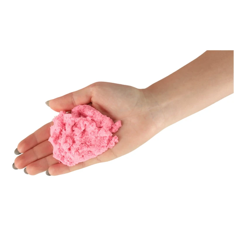 Piasek sensoryczny różowy 1kg КІК СП. Z OO SP. К. - zabawa bez