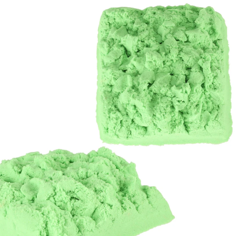 Piasek sensoryczny КІК 1kg zielony w woreczku dla dzieci