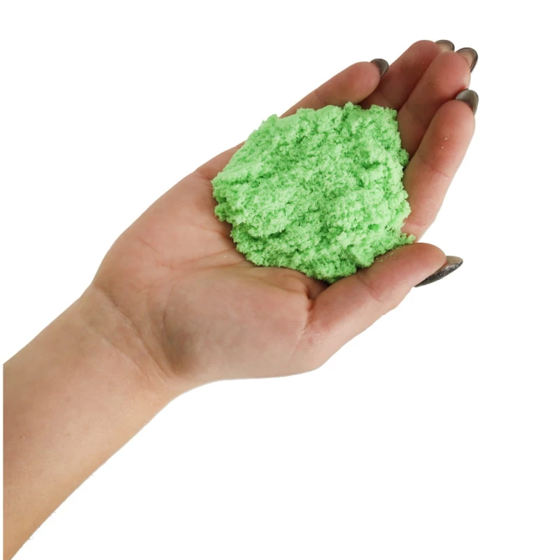 Piasek sensoryczny КІК 1kg zielony w woreczku dla dzieci