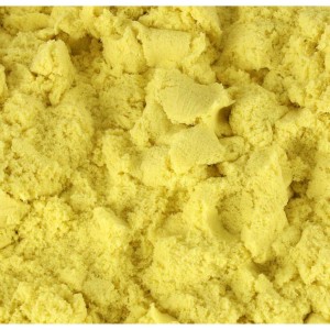 Piasek sensoryczny dla dzieci 1kg w woreczku żółty