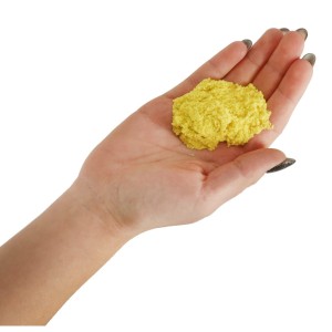 Piasek sensoryczny dla dzieci 1kg w woreczku żółty