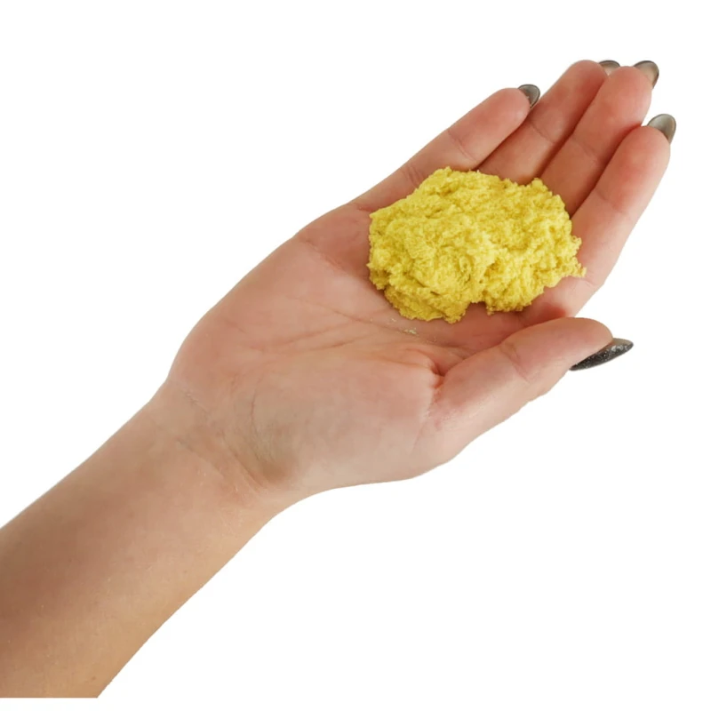 Piasek sensoryczny dla dzieci 1kg w woreczku żółty