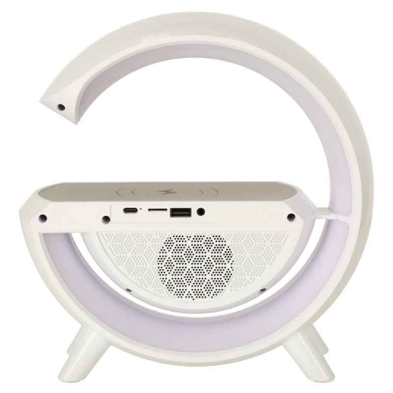 Lampka LED RGB КІК z głośnikiem Bluetooth, ładowarką i radiem