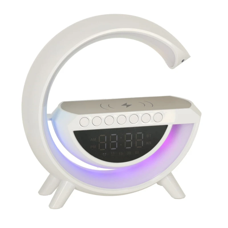 Lampka LED RGB КІК z głośnikiem Bluetooth, ładowarką i radiem