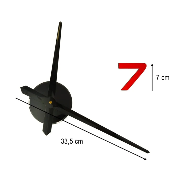 Zegar ścienny naklejany КІК DIY 80-90 cm kolorowy 12 cyfr