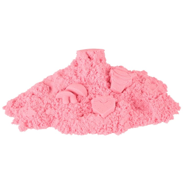 Piasek sensoryczny różowy 1kg КІК СП. Z OO SP. К. - zabawa bez