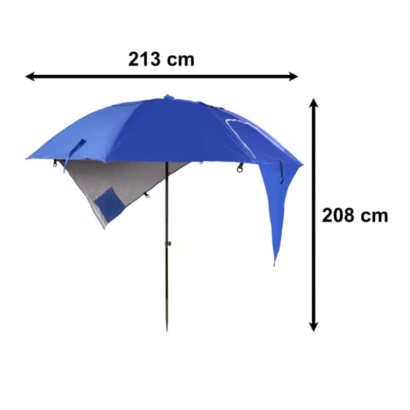 Parasol namiot plażowy ogrodowy КІК XXL 213 cm składany UV