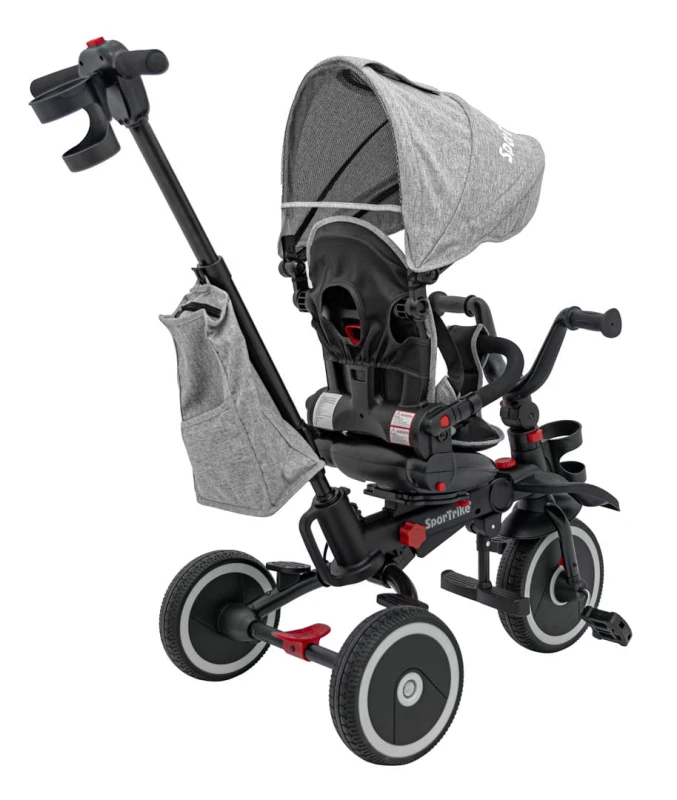 Rowerek Trzykołowy RIDER Szary SPORTRIKE