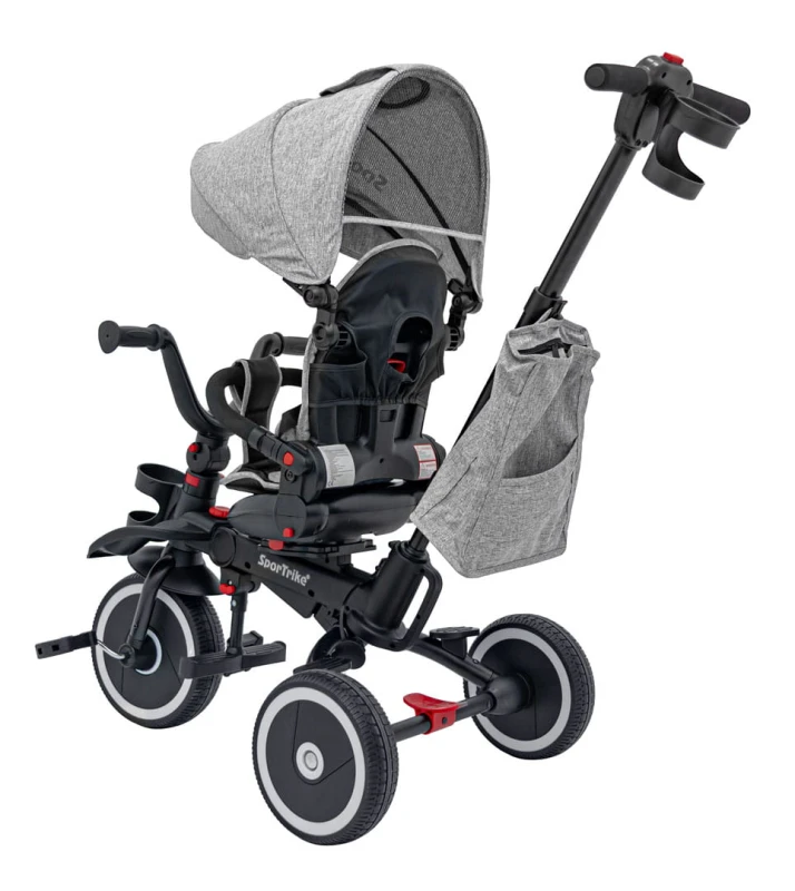 Rowerek Trzykołowy RIDER Szary SPORTRIKE