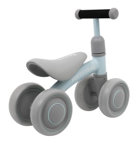 Pierwszy Rowerek biegowy PettyTrike dla dzieci Niebieski 4-kołowy Jeździk SporTrike