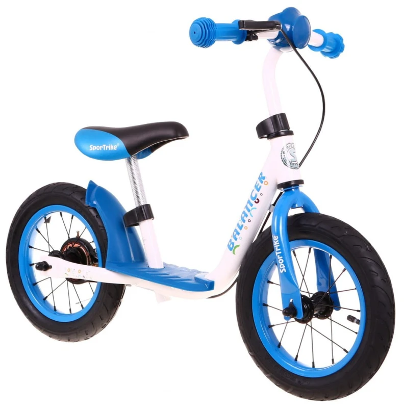 Rowerek biegowy SporTrike Balancer Ramiż niebieski 12 cali