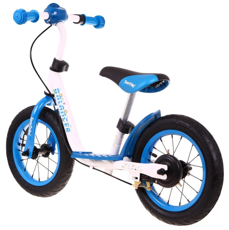 Rowerek biegowy SporTrike Balancer Ramiż niebieski 12 cali