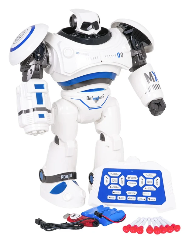 Robot interaktywny Ramiz MX09 niebieski - programowanie ruchow
