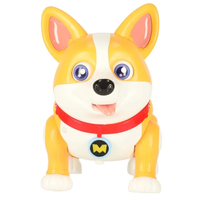 Pies piesek interaktywny robot Corgi świecące uszy muzyka