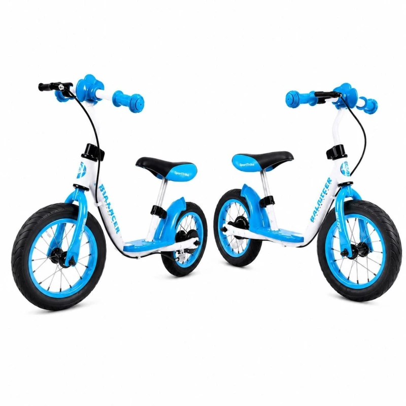 Rowerek biegowy SporTrike Balancer Ramiż niebieski 12 cali