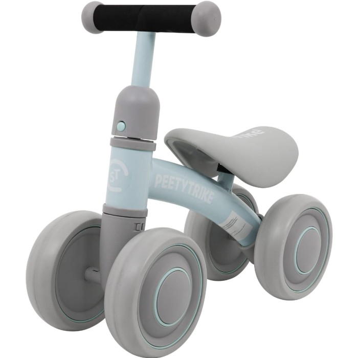 Pierwszy Rowerek biegowy PettyTrike dla dzieci Niebieski 4-kołowy Jeździk SporTrike