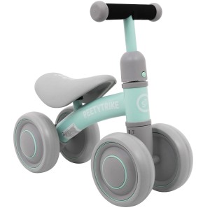 Pierwszy Rowerek biegowy PettyTrike dla dzieci Zielony 4-kołowy Jeździk SporTrike