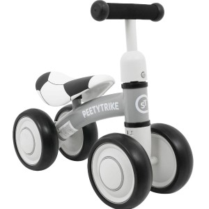 Pierwszy Rowerek biegowy PettyTrike dla dzieci Biały 4-kołowy Jeździk SporTrike