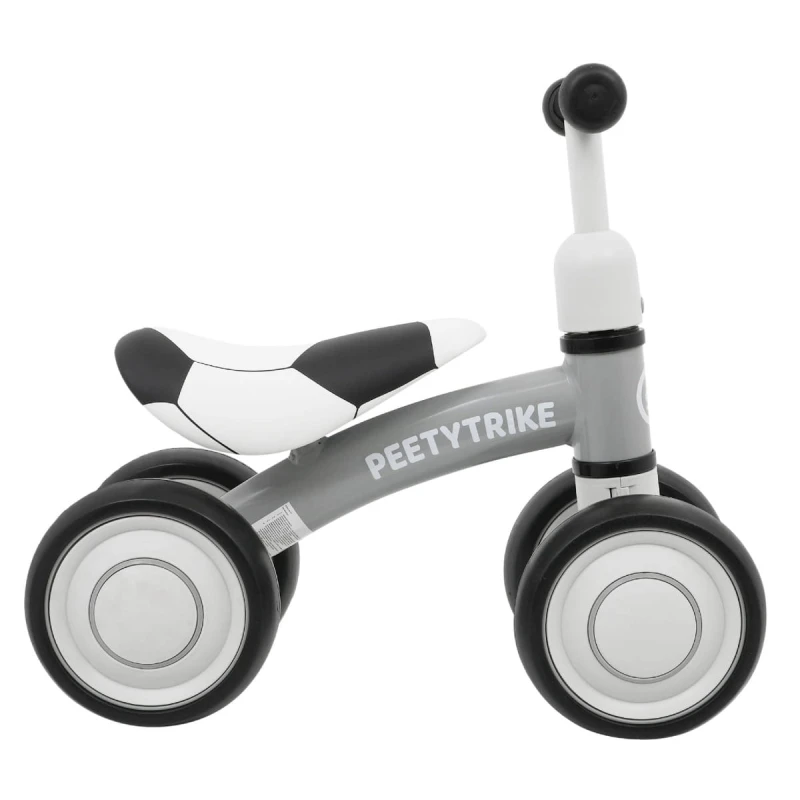 Pierwszy Rowerek biegowy PettyTrike dla dzieci Biały 4-kołowy Jeździk SporTrike
