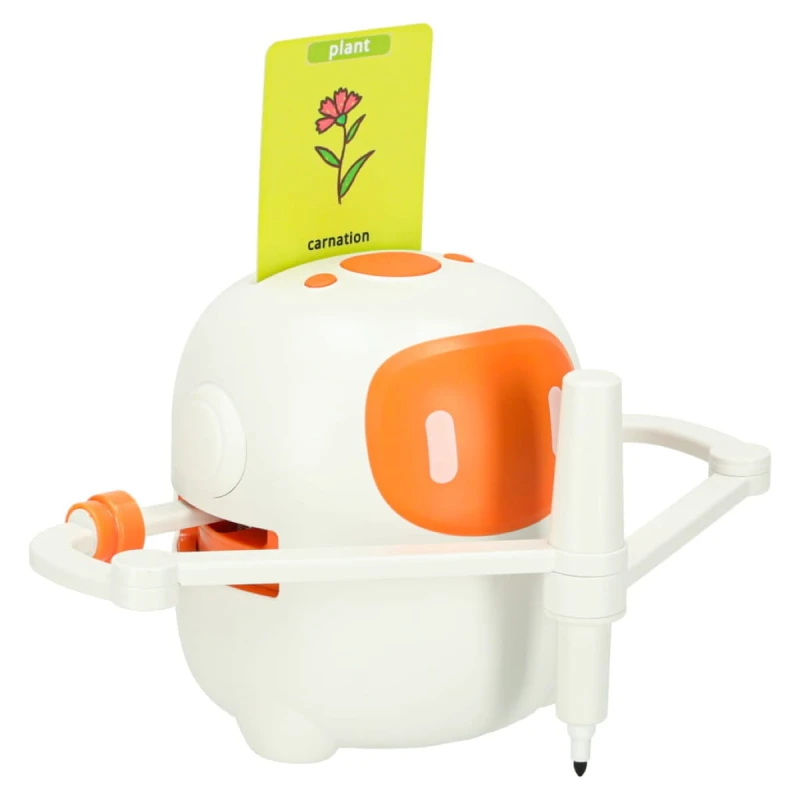 Robot edukacyjny do rysowania z fiszkami angielskimi - zestaw 100 kart