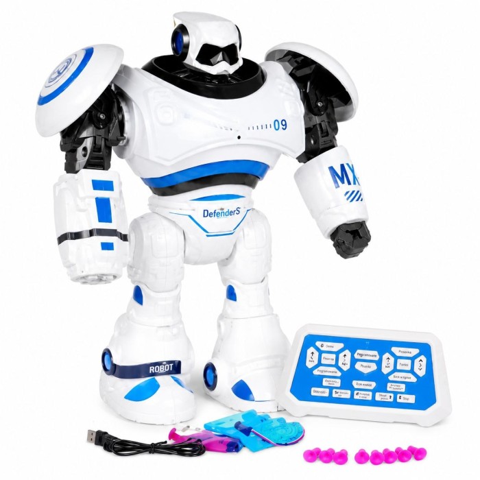 Robot interaktywny Ramiz MX09 niebieski - programowanie ruchow