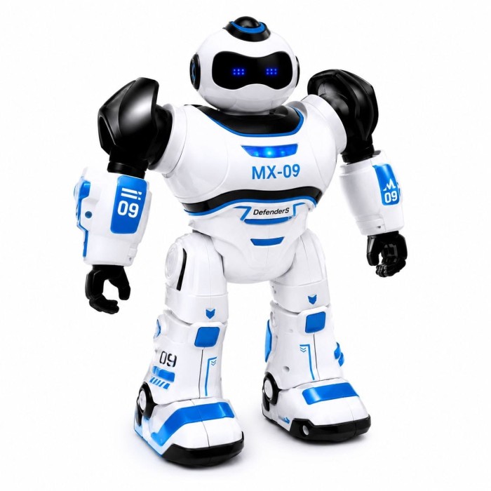Robot interaktywny Ramiz MX09 niebieski - programowanie ruchow