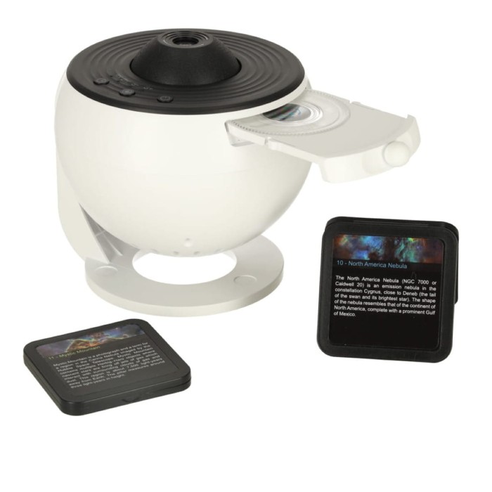 Projektor gwiazd КІК LED USB 12 dysków 360° timer planetarium