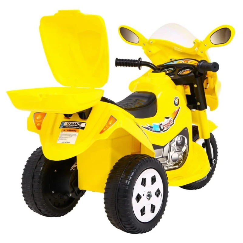 Motorek elektryczny Ramiż BJX-088 dla dzieci 3+ żółty z LED