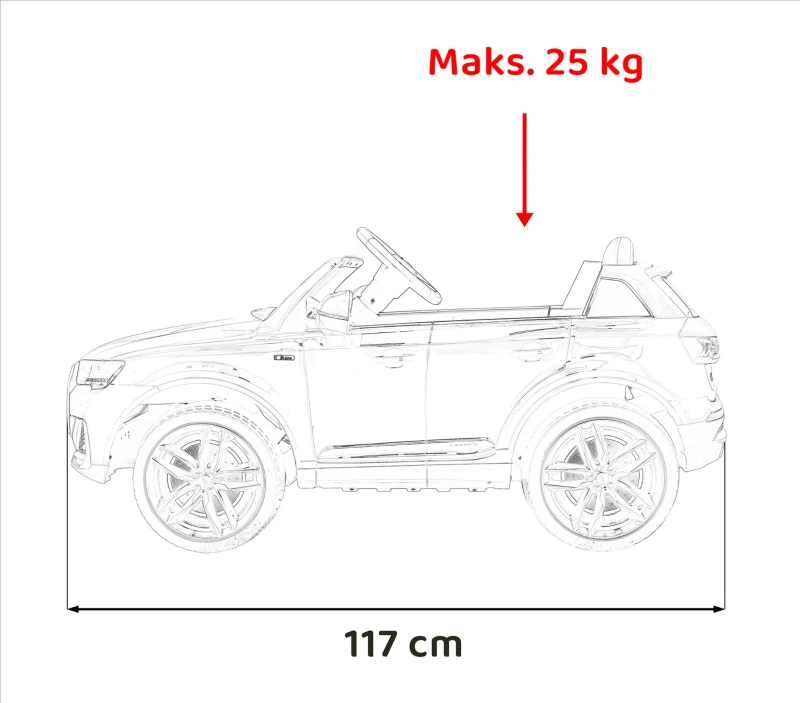 Pojazd Audi Q7 NEW LIFT - Niebieski SUV