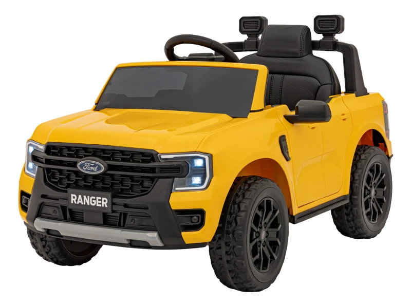 Pojazd akumulatorowy Ramiż Ford Ranger LIFT żółty - 105 cm