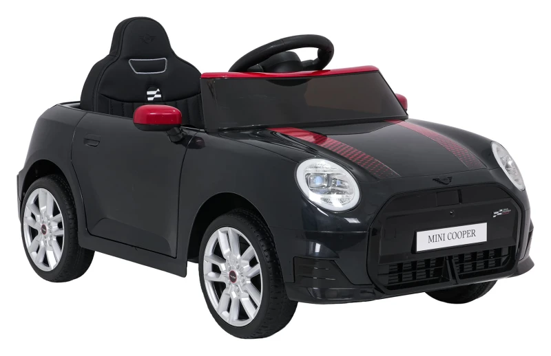 Pojazd elektryczny Mini Cooper na akumulator - czarny, pilot 2,4 GHz