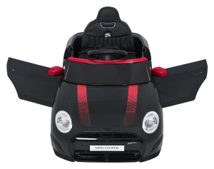 Pojazd elektryczny Mini Cooper na akumulator - czarny, pilot 2,4 GHz