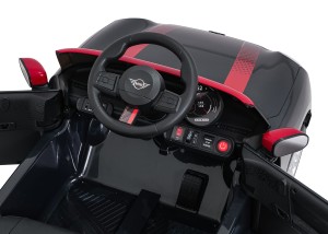 Pojazd elektryczny Mini Cooper na akumulator - czarny, pilot 2,4 GHz